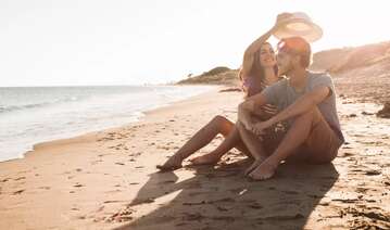 Coppia in spiaggia